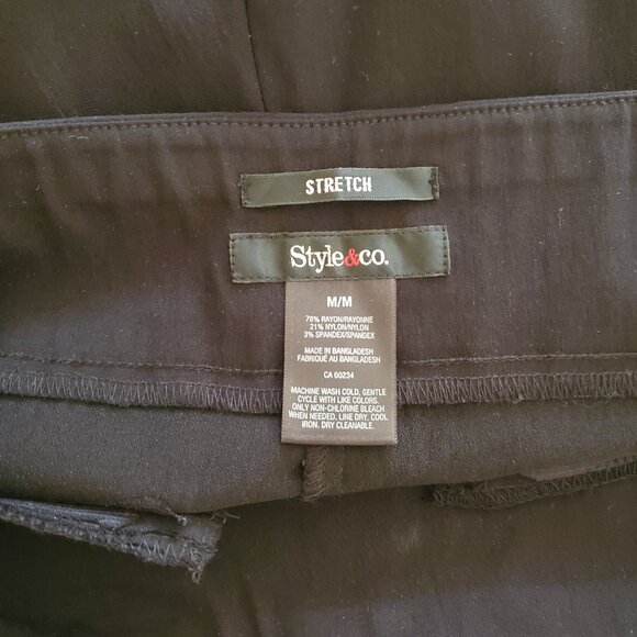 Style & Co women's black pants size Medium never worn - Picture 5 of 11